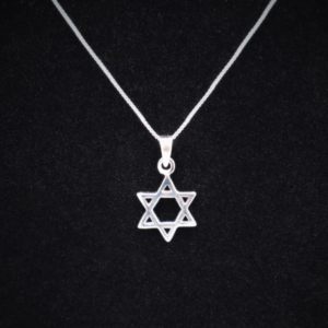 star of david sterling silver necklace