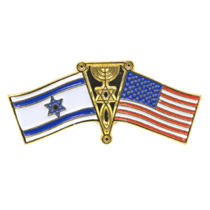 Israel & USA with One New Man Lapel Pin