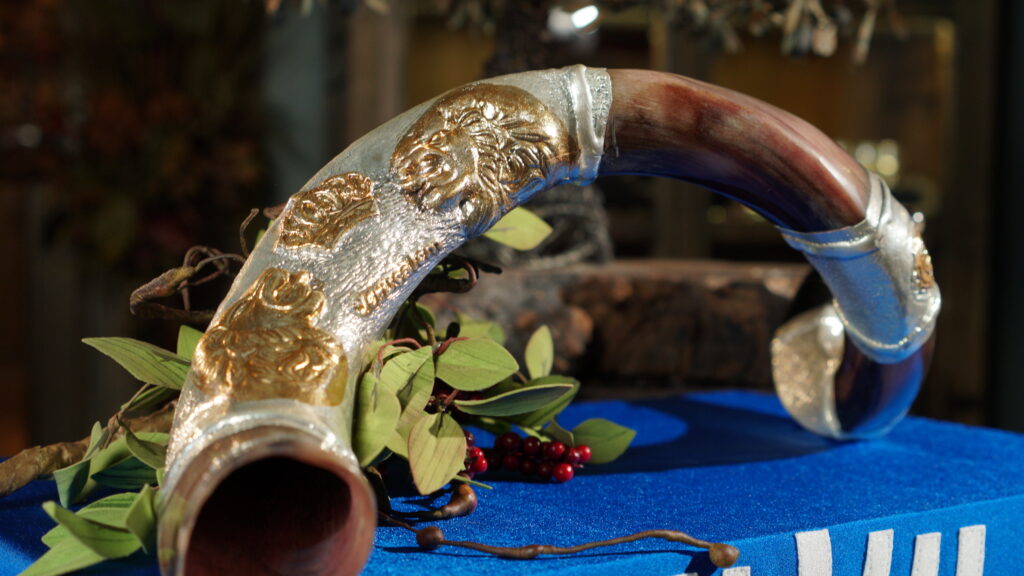 silver plated shofar from curt landry ministries