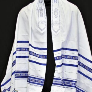 Grafted In Tallit - Silver and Blue